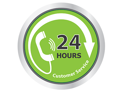 Service clientèle 24 heures sur 24, 7 jours sur 7